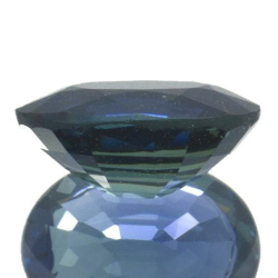 Zaffiro blu a taglio ovale da 0,91 ct, 6,9 x 5,6 mm