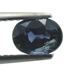 1,23 ct blauer Saphir im Ovalschliff 6,7 x 4,9 mm