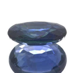 Saphir bleu 0,90 ct taille ovale 7,0x5,1 mm