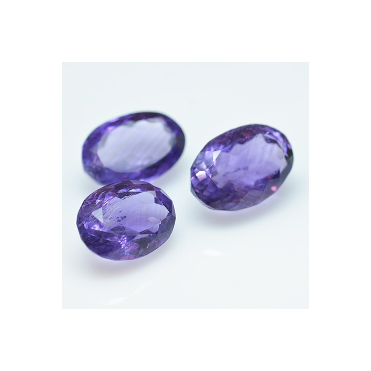 19.13ct Set Amethysts Oval Shape