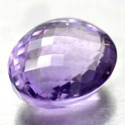 41.85ct Amethyst Oval Cut whith Chessboard