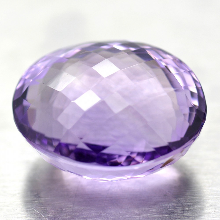 41.85ct Amethyst Oval Cut whith Chessboard