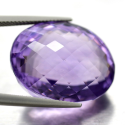 41.85ct Amethyst Oval Cut whith Chessboard