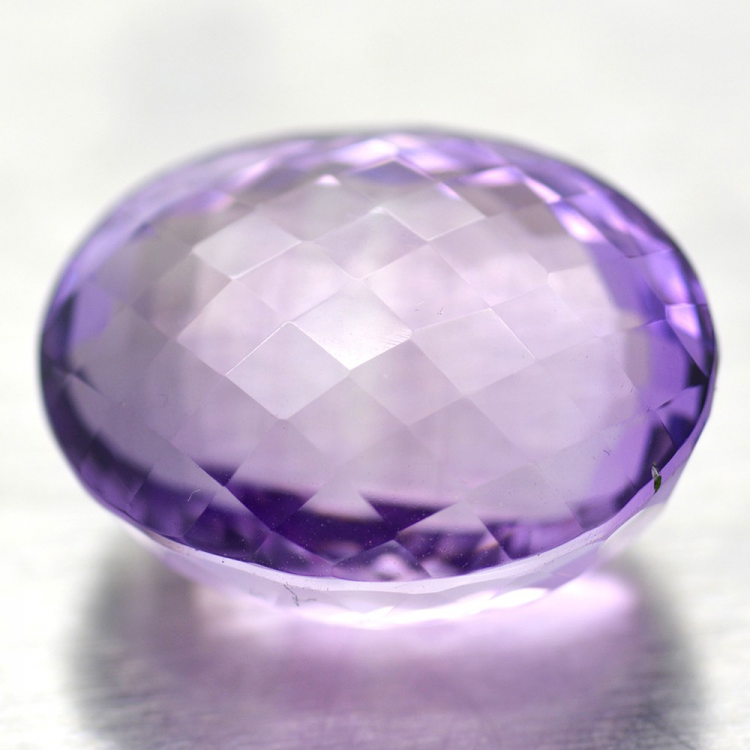 27.99ct Amethyst Oval Schnitt mit Schachbrett