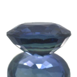 1,04 ct blauer Saphir im Ovalschliff 7,1 x 5,1 mm