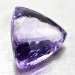 28.32ct Amethyst Trilliant Cut with Checkboard