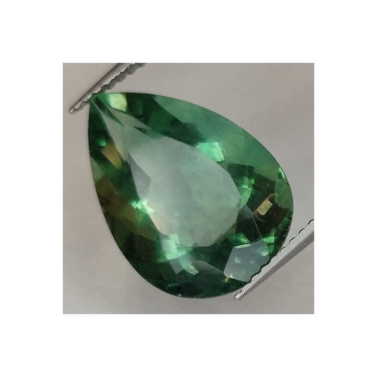 9.56ct Fluorit Birne Schnitt