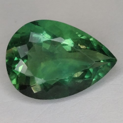 9.56ct Fluorit Birne Schnitt