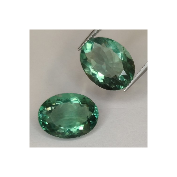 9.88ct Fluorit Oval Schnitt