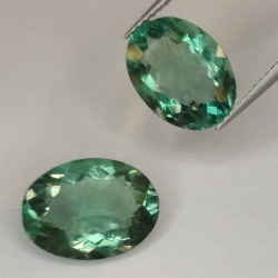 9.88ct Fluorit Oval Schnitt