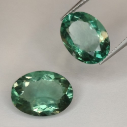 9.88ct Fluorit Oval Schnitt