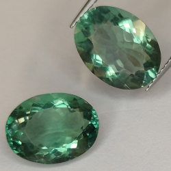 9.88ct Fluorit Oval Schnitt