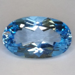 9.67ct Blau Topas Oval Schnitt