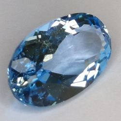 9.67ct Blue Topaz Oval Cut