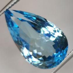 13.30ct Blue Topaz  Pear Cut