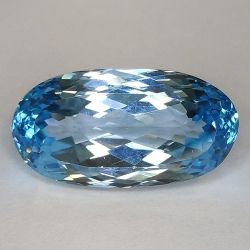 14.50ct Blau Topas Oval Schnitt