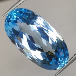 14.50ct Blue Topaz Oval Cut