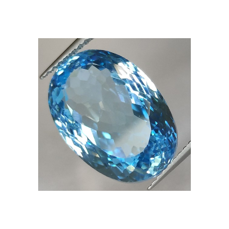 15.78ct Topazio Blu in Facetatto Ovale