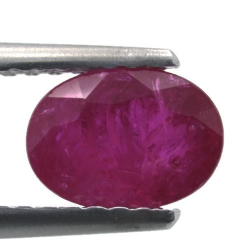 1.27ct Ruby Oval Cut 7.10x5.20mm