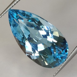 15.71ct Blau Topas Birne Schnitt