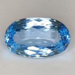 11.51ct Topacio Azul Talla Ovalada