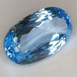 11.51ct Blue Topaz Oval Cut