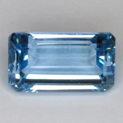 16.80ct Blue Topaz Emerald Cut