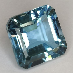 16.12ct Blau Topas Asscher Schnitt