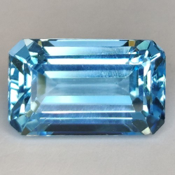 17.31ct Blau Topas Smaragd Schnitt