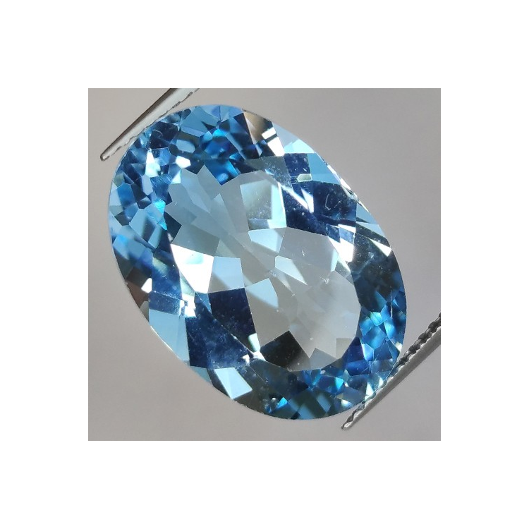 16.14ct Blue Topaz Oval Cut