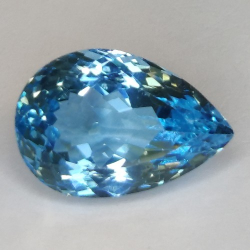 11.90ct Topazio Blu in Facetatto Goccia