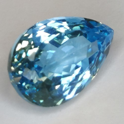 11.90ct Topacio Azul Talla Pera