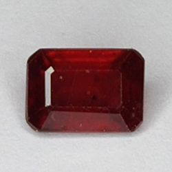 2.40ct Ruby emerald cut 8x5mm