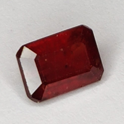 2.40ct Ruby emerald cut 8x5mm