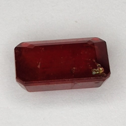 2.40ct Ruby emerald cut 8x6mm