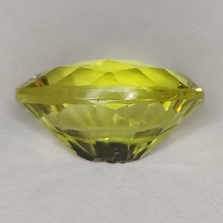 4.62ct Zitronenquarz Oval konkav Schachbrett