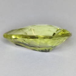 6.07ct Cuarzo Limón Talla Pera Cóncavo Damero