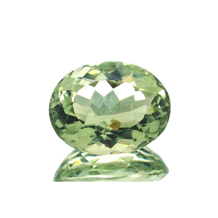 Ametista verde prasiolite taglio ovale da 19,62 ct, 20,4 x 15,7 mm