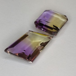 6.95ct  Ametrine Emerald and Fancy Cut