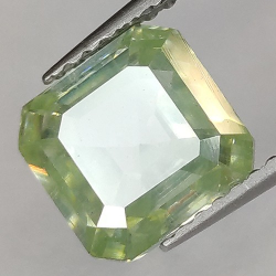 2.49ct Moissanit Smaragd Schnitt