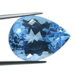 27.37ct Swiss BlueTopaz Pear Cut