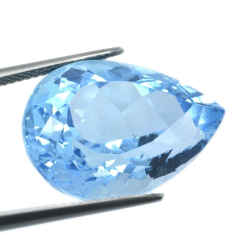 27.37ct Swiss BlueTopaz Pear Cut