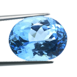 22,43ct Swiss BlueTopaz Oval Cut