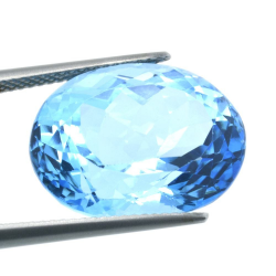 22,43ct Swiss BlueTopaz Oval Cut