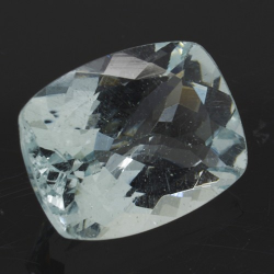 4.18ct Aquamarin Kissen Schnitt