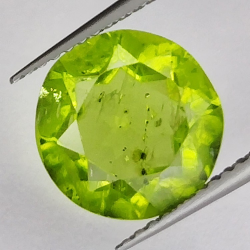 Edelstenen GROEN PERIDOT RONDE FACET 4.40ct. 4mm. 15st.