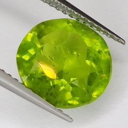 Edelstenen GROEN PERIDOT RONDE FACET 4.40ct. 4mm. 15st.