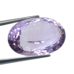 33,72ct Amatista rosa francesa talla ovalada 23,96 x 17,13 mm