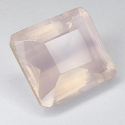 Gem gemstone ROSE QUARTZ OCTOGON CUT  12.53ct. 14x13mm.