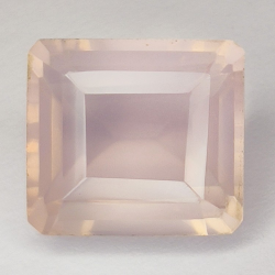 Gem gemstone ROSE QUARTZ OCTOGON CUT  12.53ct. 14x13mm.